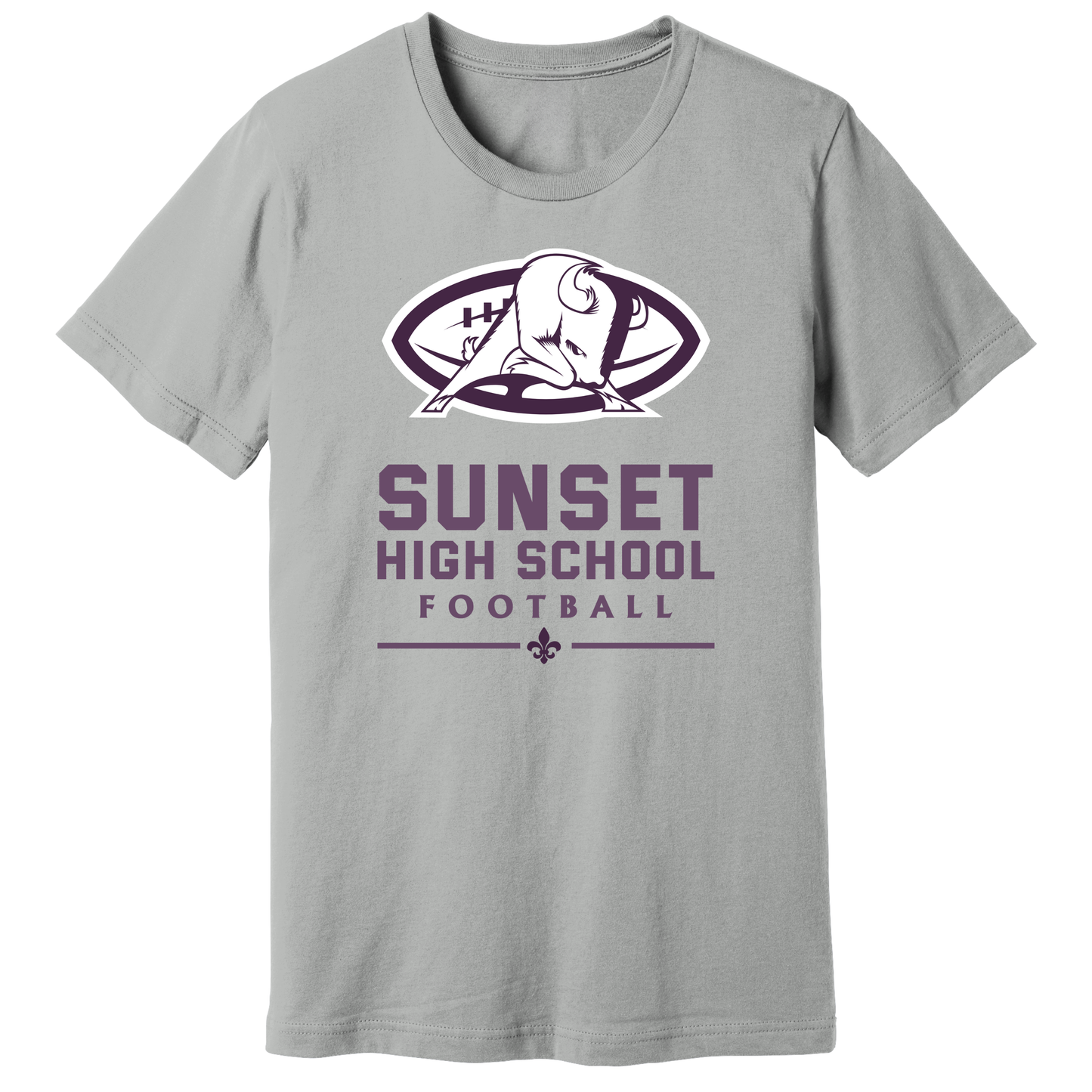 Dallas Sunset Football - BIG BISON T-Shirt