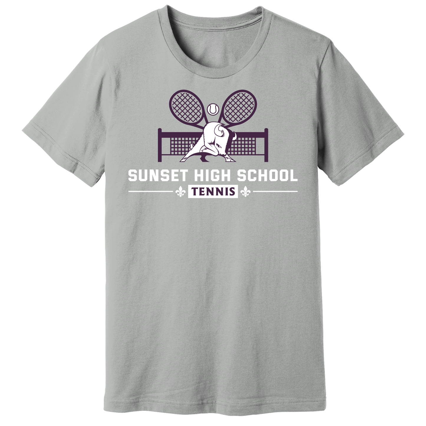 Dallas Sunset Tennis - TWO RACKS T-Shirt