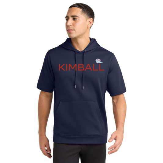 Kimball Sport-Wick ® Fleece Short Sleeve Hooded Pullover