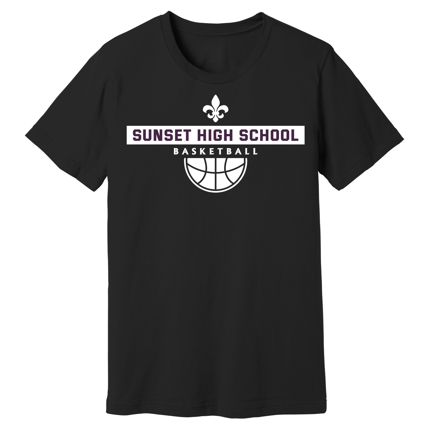 Dallas Sunset Basketball - BIG SUNSET T-Shirt