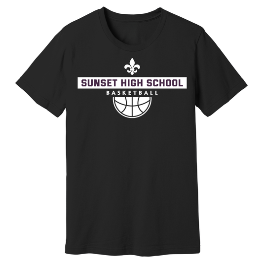 Dallas Sunset Basketball - BIG SUNSET T-Shirt