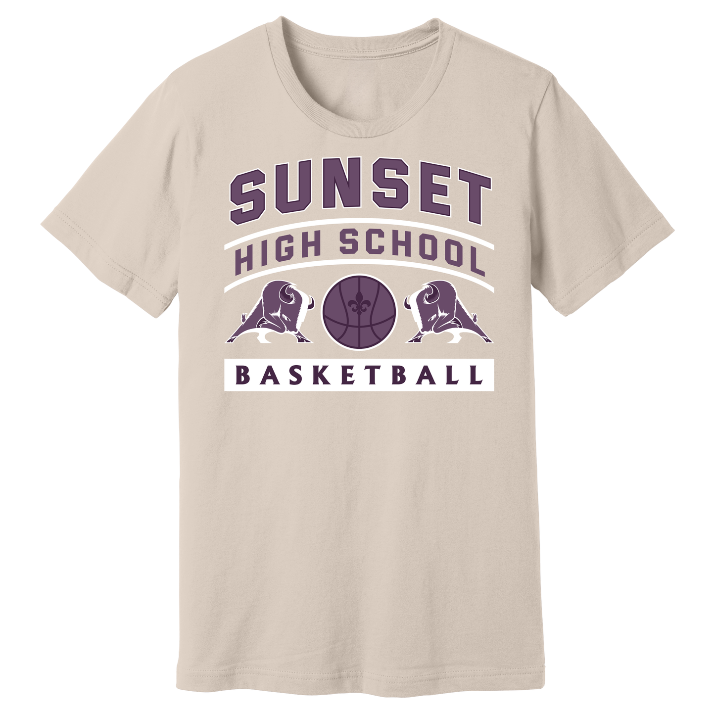 Dallas Sunset Basketball - BIG DUBS T-Shirt