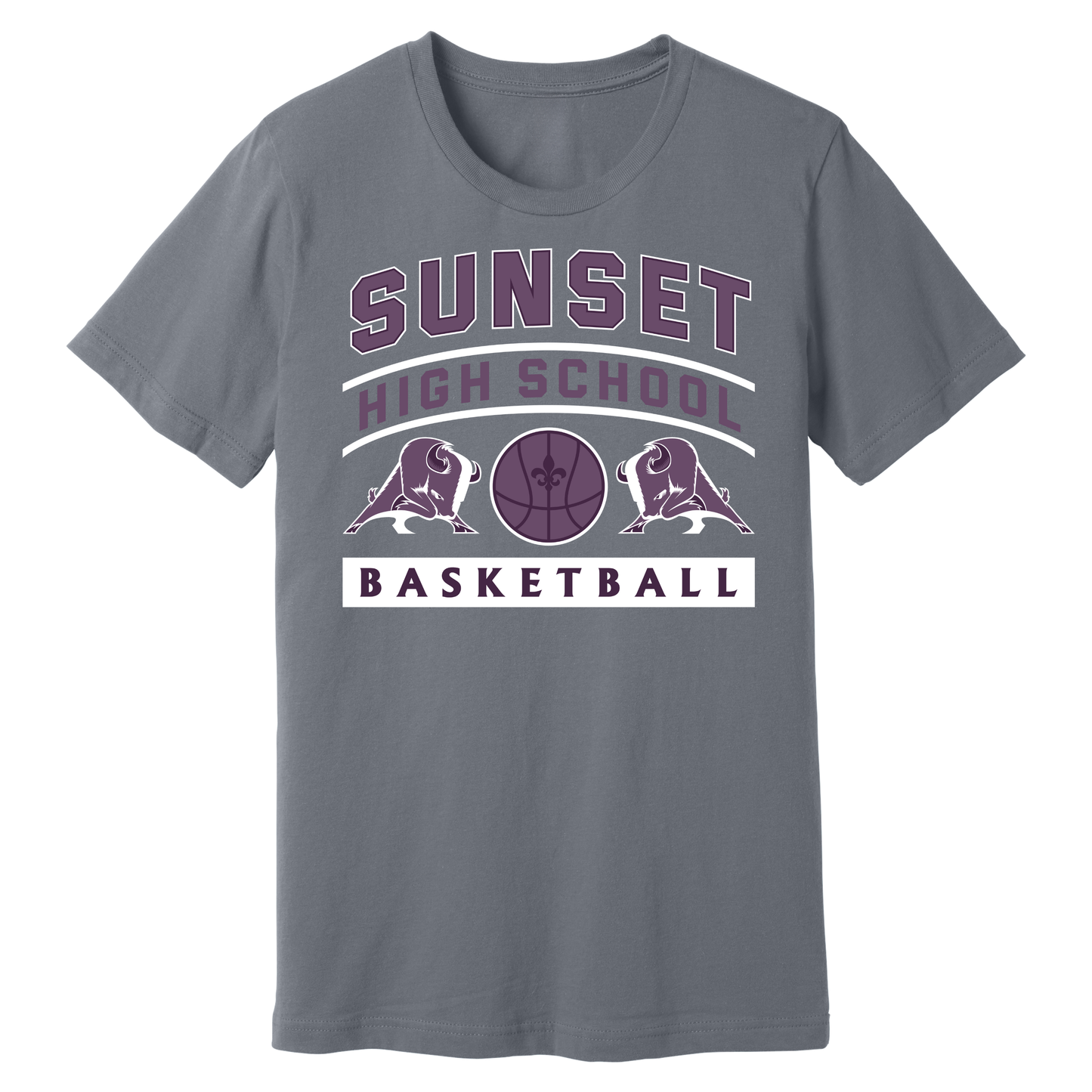 Dallas Sunset Basketball - BIG DUBS T-Shirt