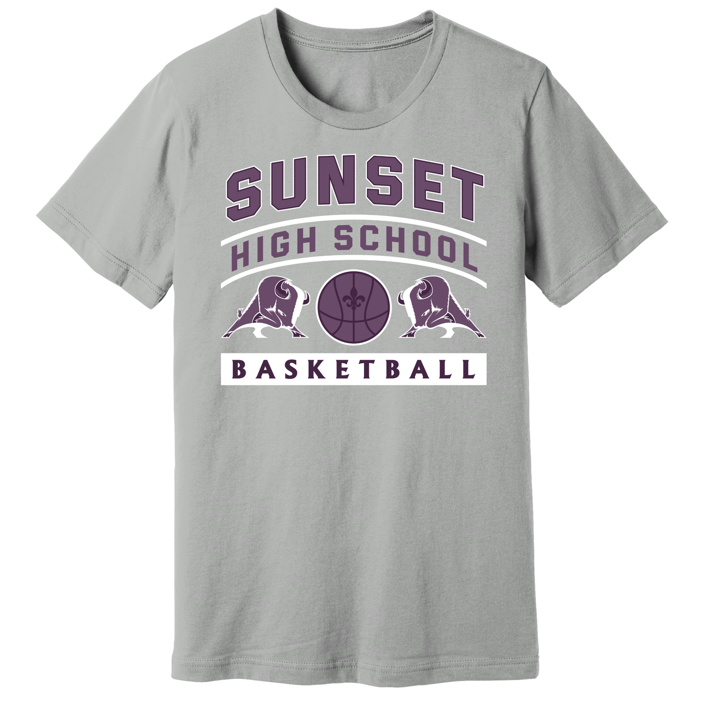 Dallas Sunset Basketball - BIG DUBS T-Shirt