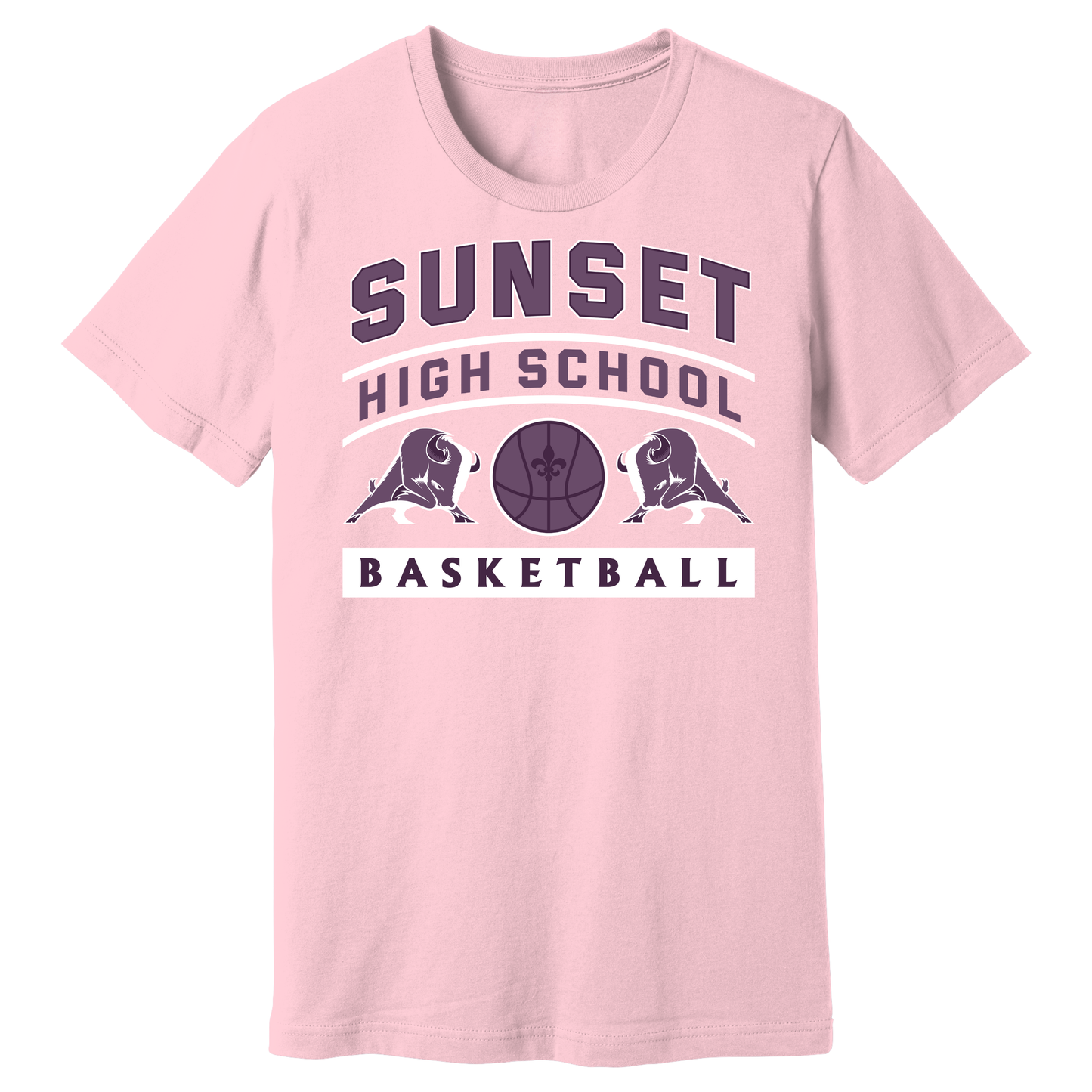 Dallas Sunset Basketball - BIG DUBS T-Shirt