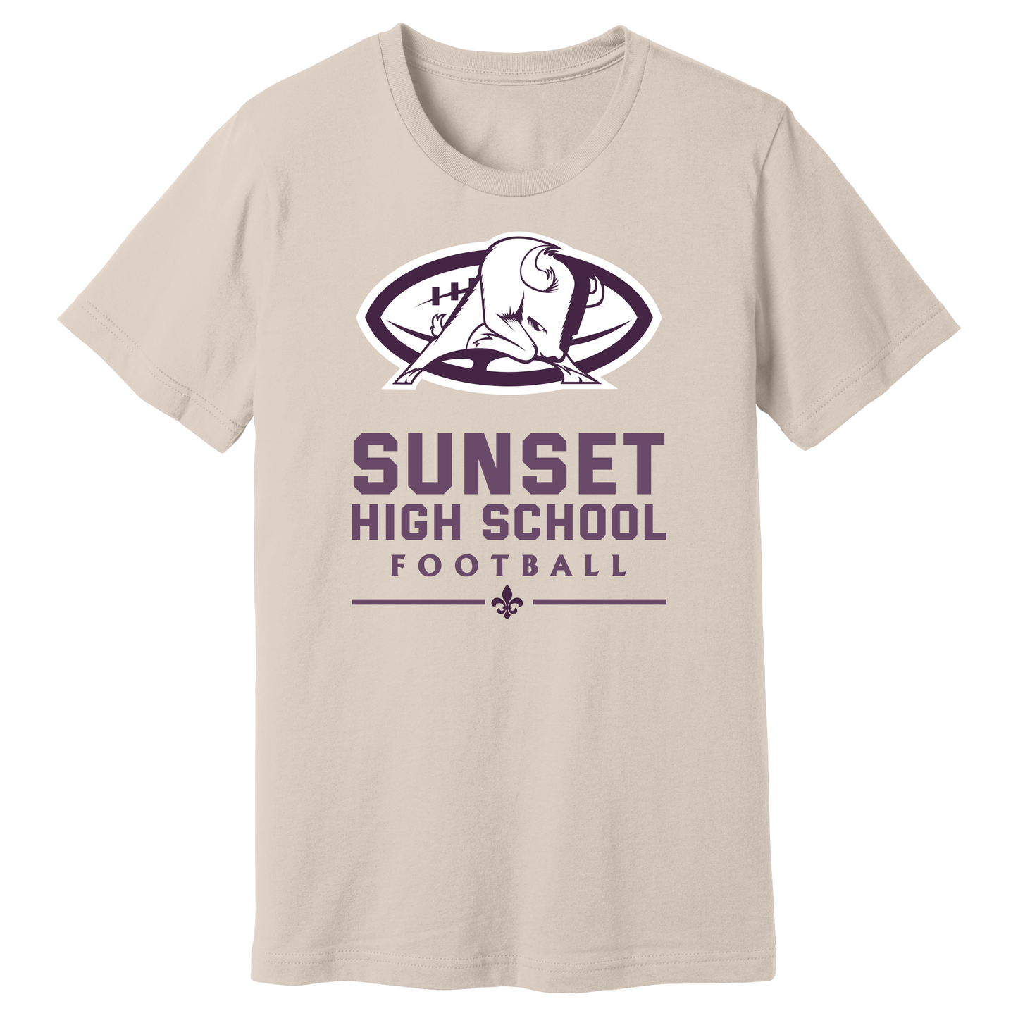 Dallas Sunset Football - BIG BISON T-Shirt