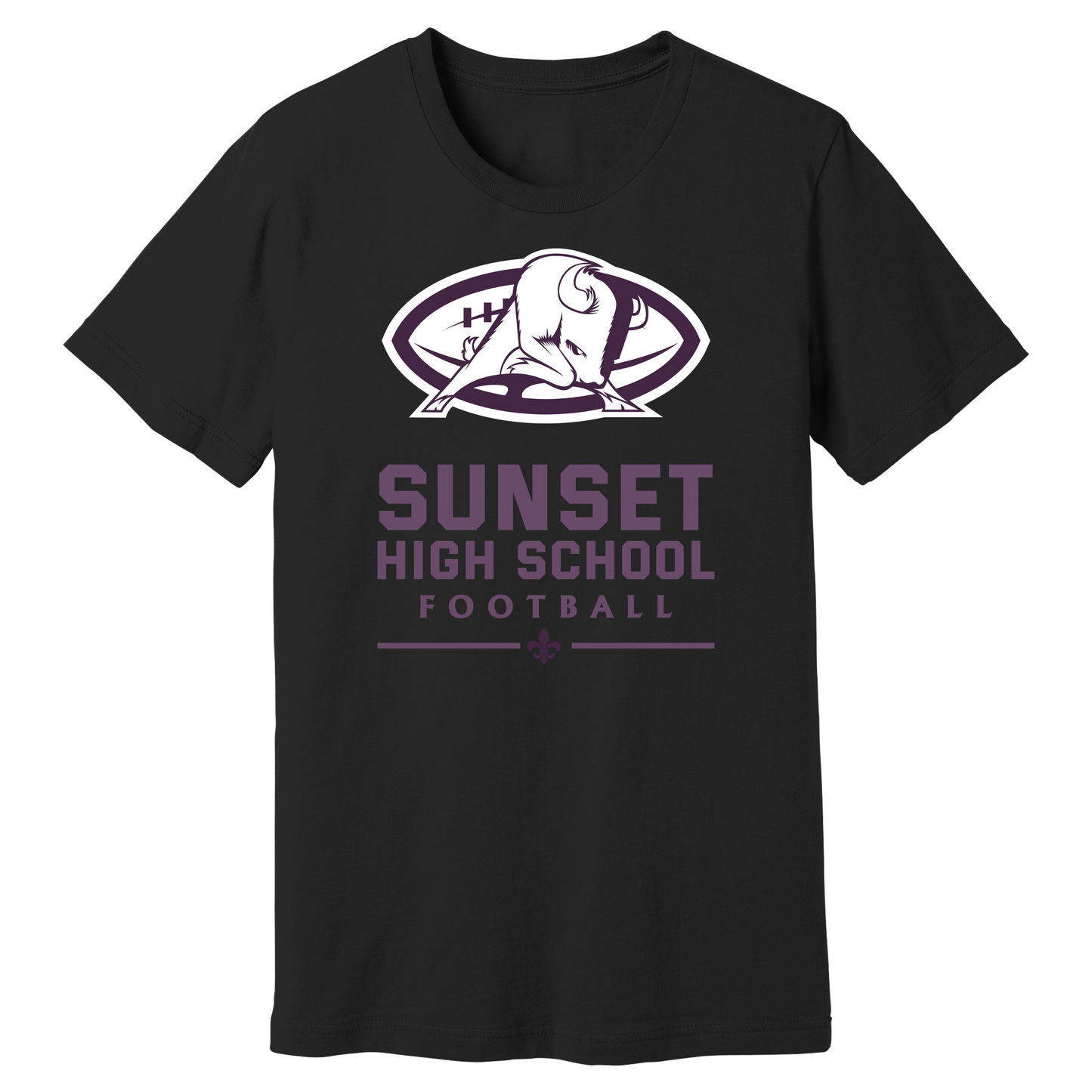 Dallas Sunset Football - BIG BISON T-Shirt