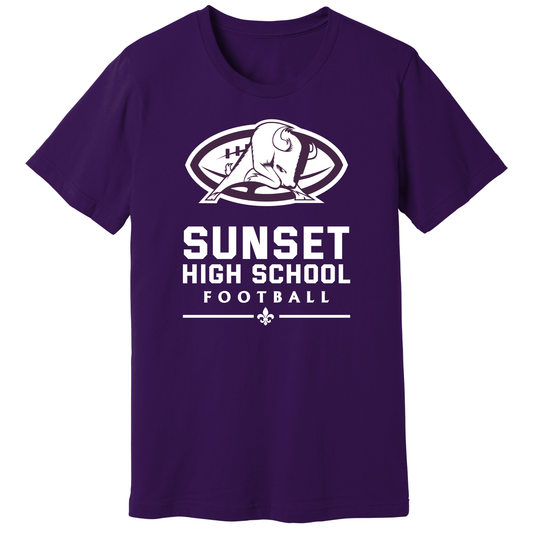 Dallas Sunset Football - BIG BISON T-Shirt