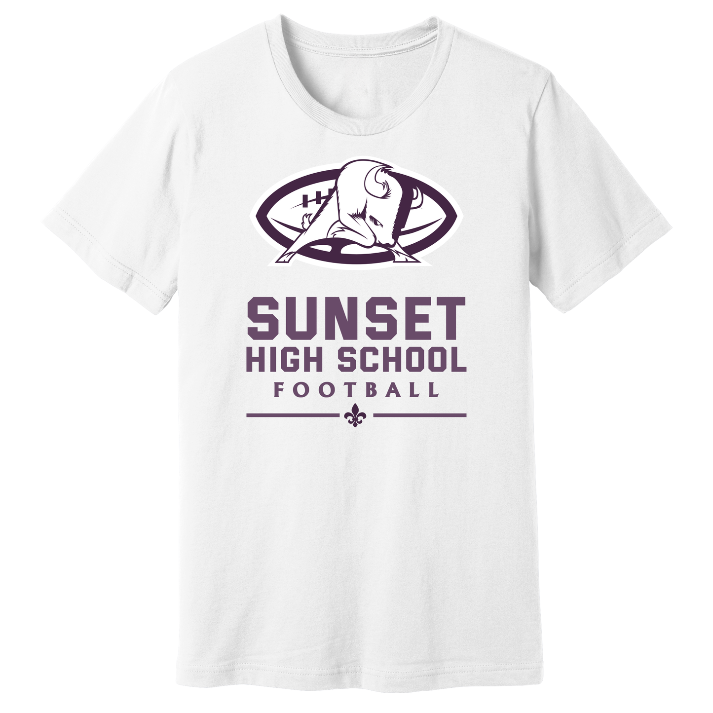 Dallas Sunset Football - BIG BISON T-Shirt
