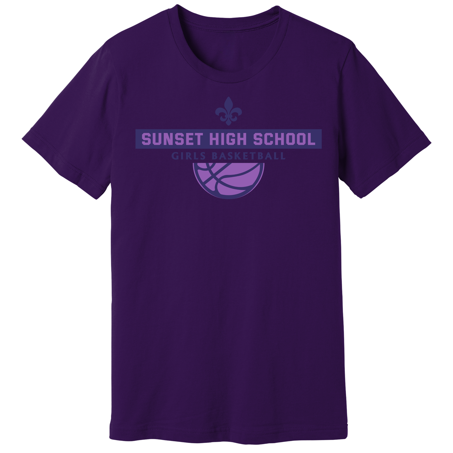 Dallas Sunset Girls Basketball - Fluer T-Shirt