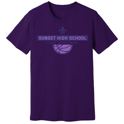 Dallas Sunset Girls Basketball - Fluer T-Shirt