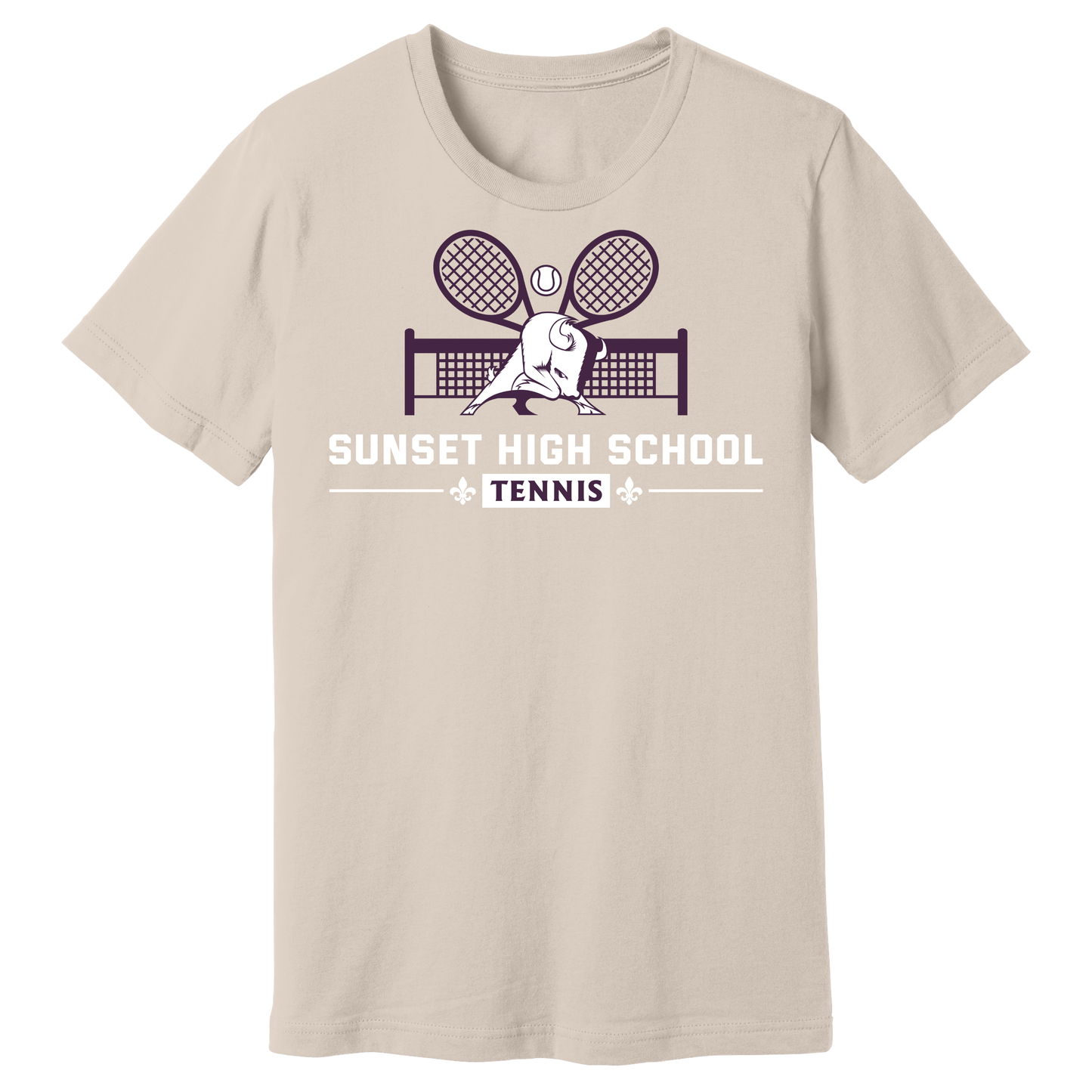 Dallas Sunset Tennis - TWO RACKS T-Shirt