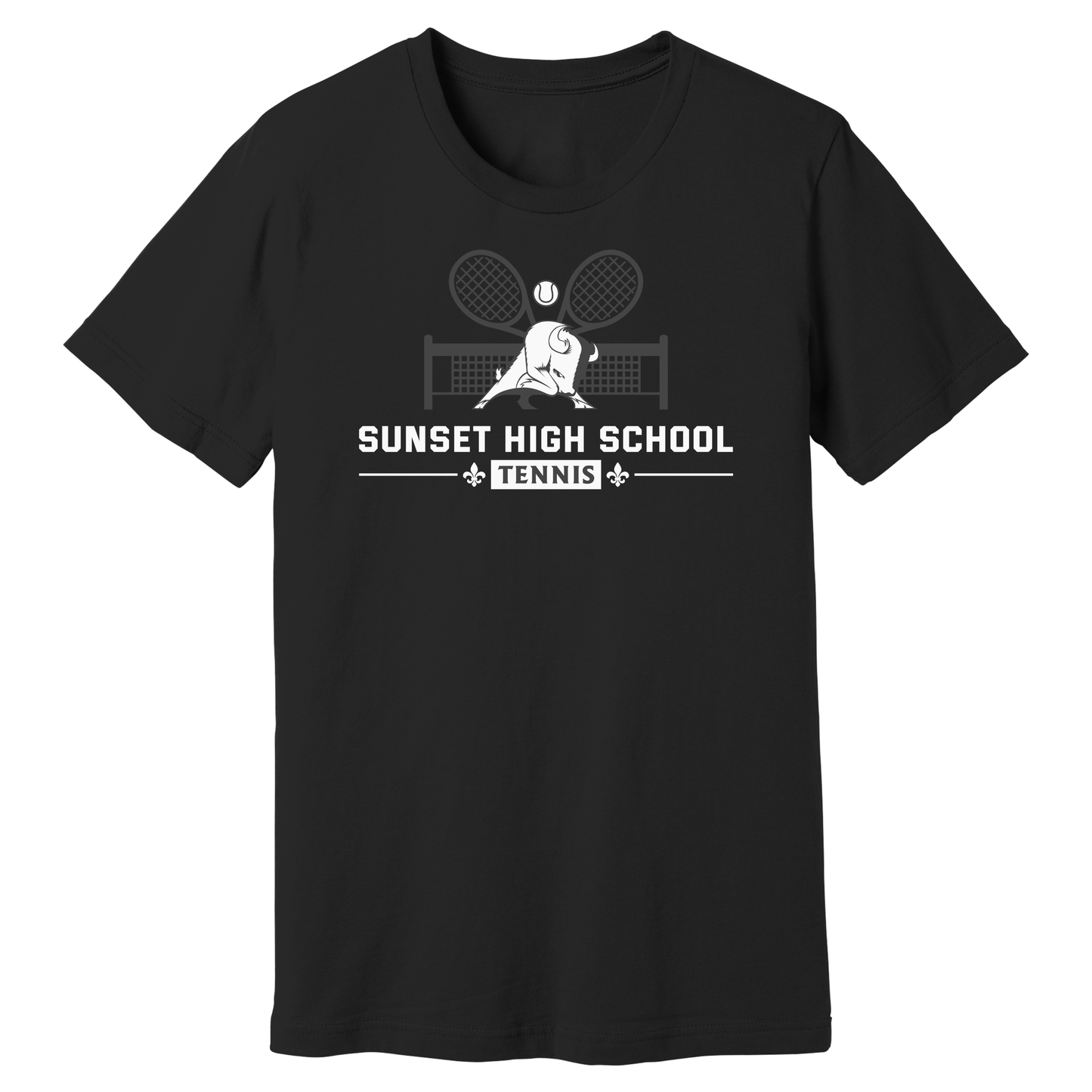 Dallas Sunset Tennis - TWO RACKS T-Shirt