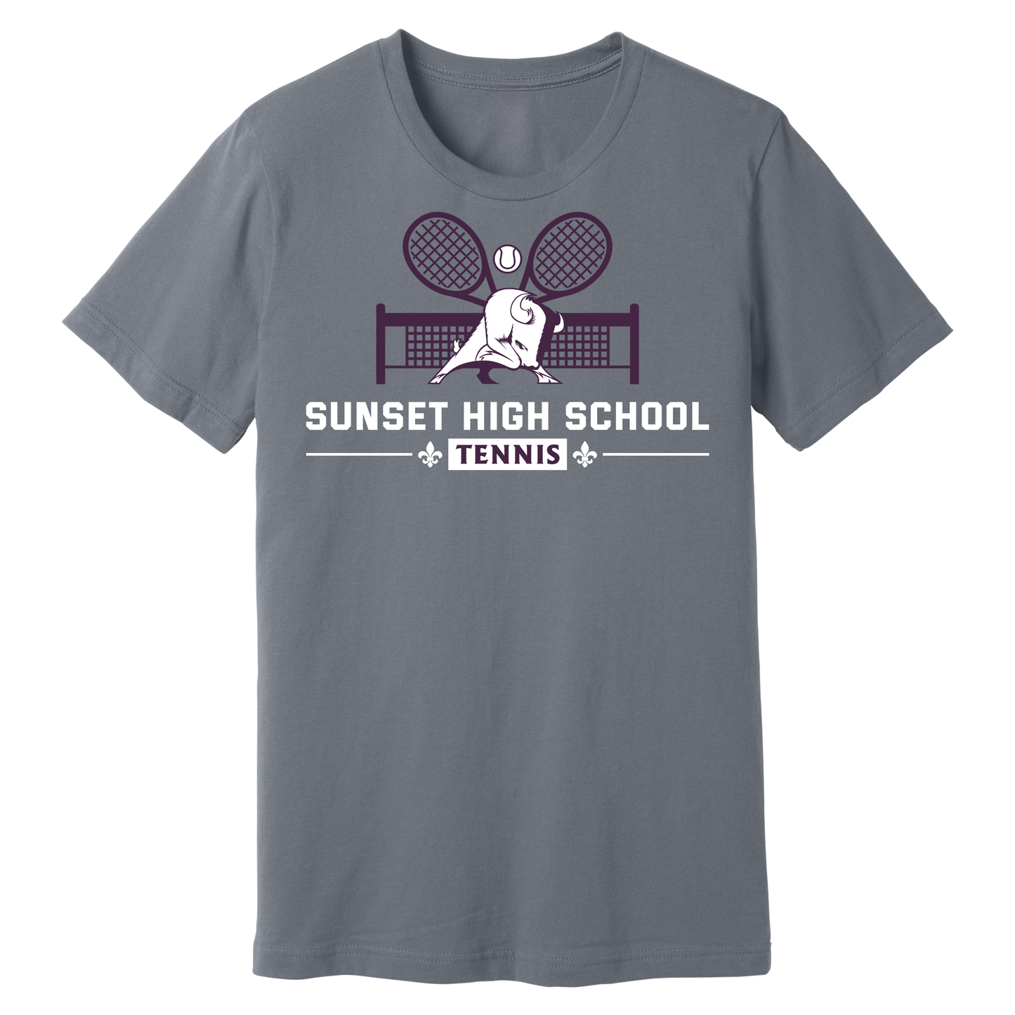 Dallas Sunset Tennis - TWO RACKS T-Shirt