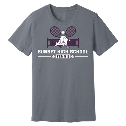 Dallas Sunset Tennis - TWO RACKS T-Shirt