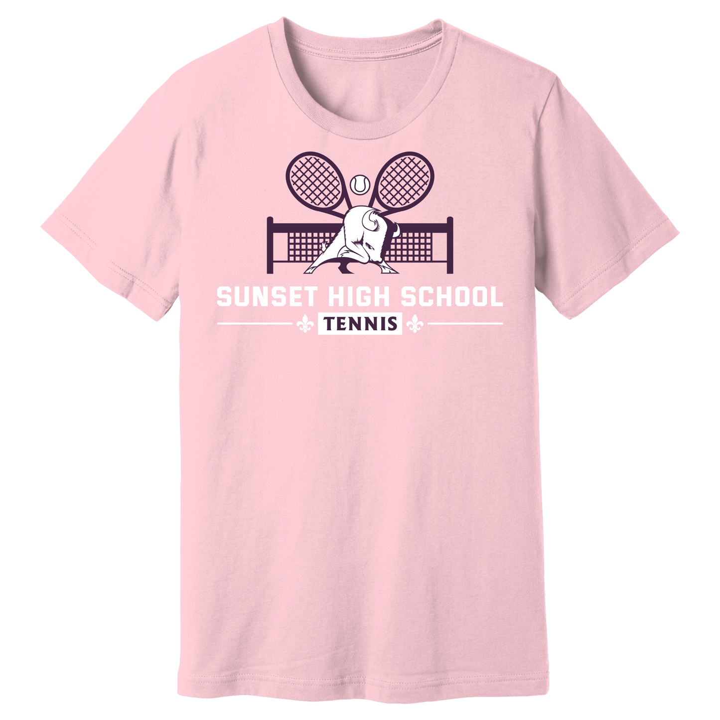 Dallas Sunset Tennis - TWO RACKS T-Shirt