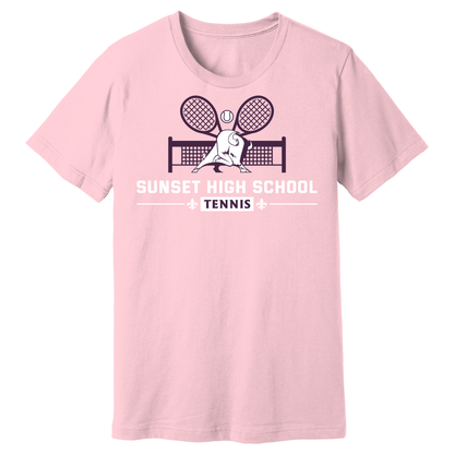 Dallas Sunset Tennis - TWO RACKS T-Shirt