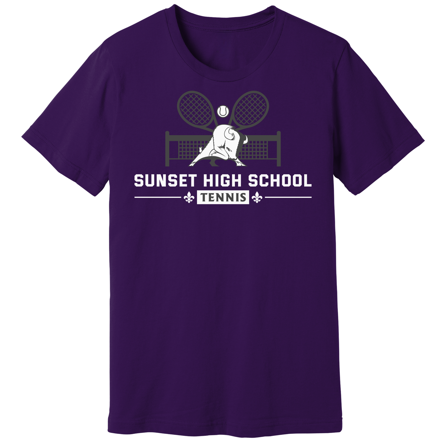 Dallas Sunset Tennis - TWO RACKS T-Shirt