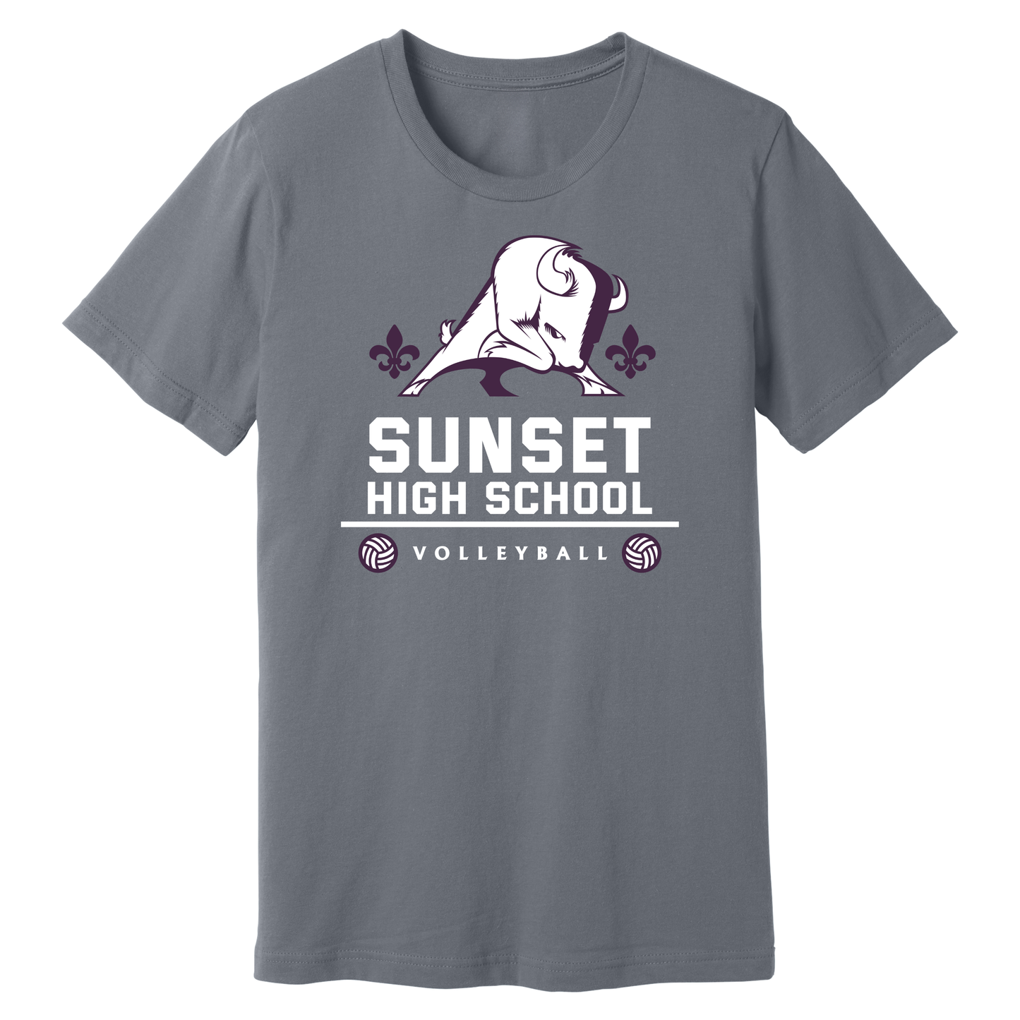 Dallas Sunset Volleyball - Big Bison T-Shirt