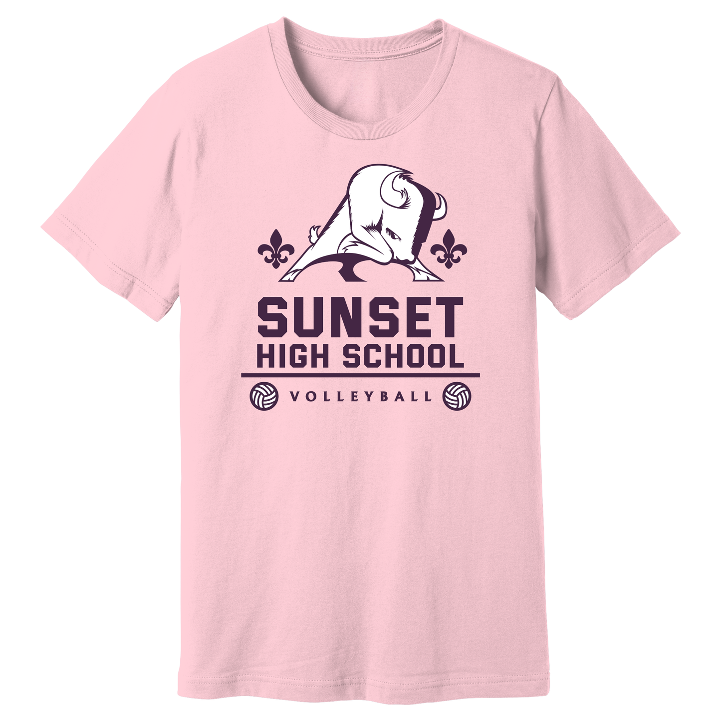 Dallas Sunset Volleyball - Big Bison T-Shirt