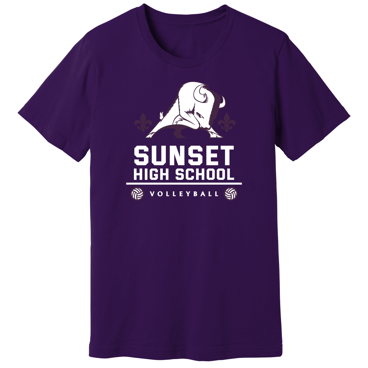 Dallas Sunset Volleyball - Big Bison T-Shirt