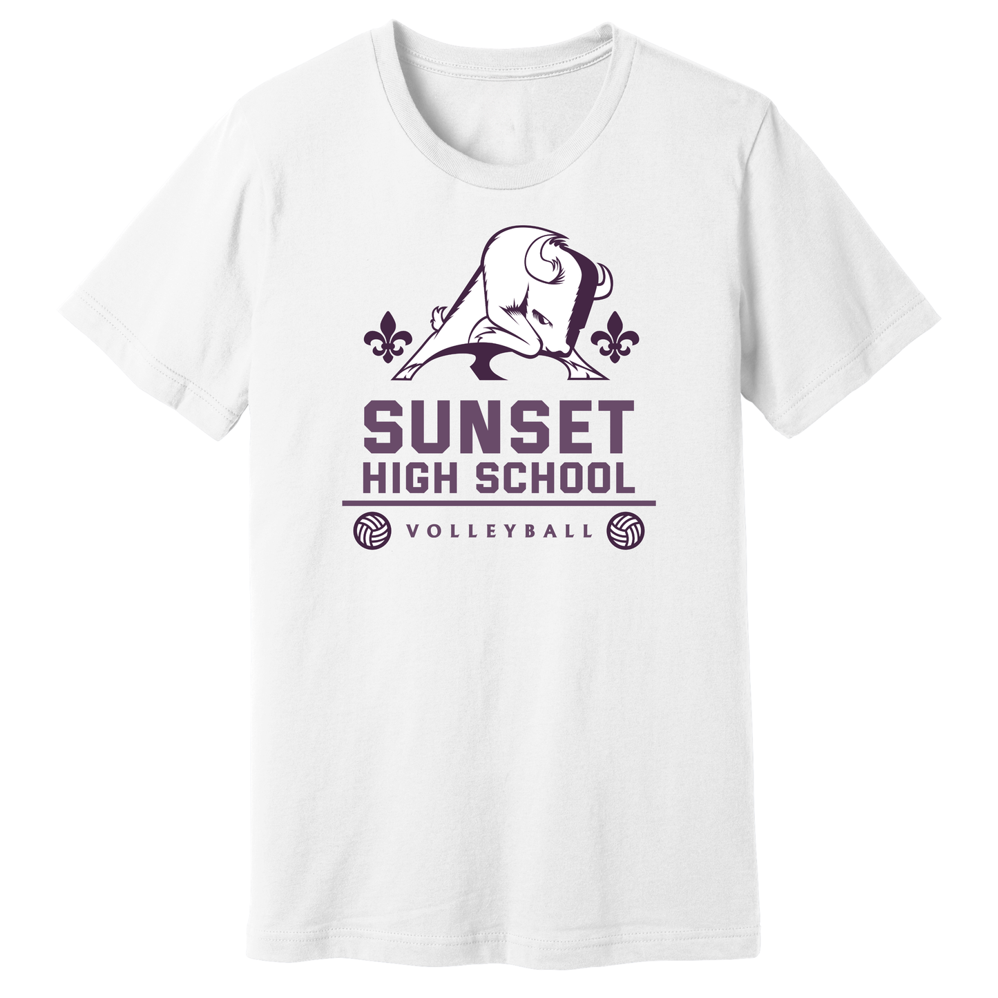 Dallas Sunset Volleyball - Big Bison T-Shirt