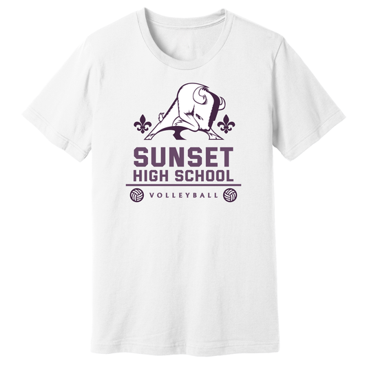 Dallas Sunset Volleyball - Big Bison T-Shirt