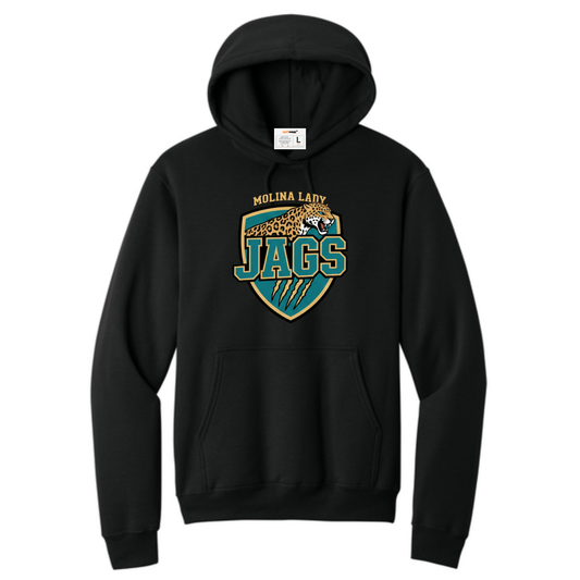 Dallas Molina HS Lady Jags Badge Pullover Hoodie