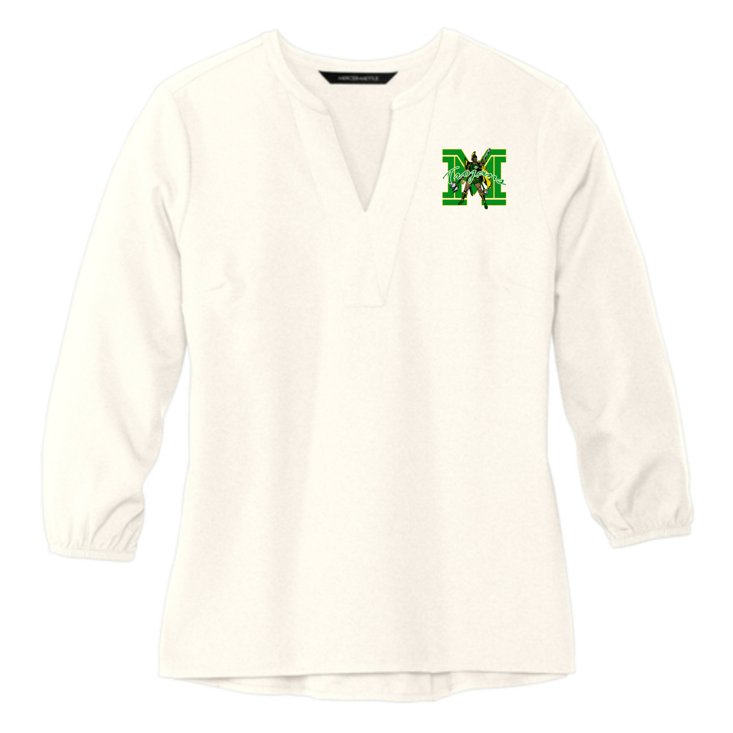 MADISON EXCLUSIVES - Women's Stretch Crepe 3/4-Sleeve Blouse MM2011