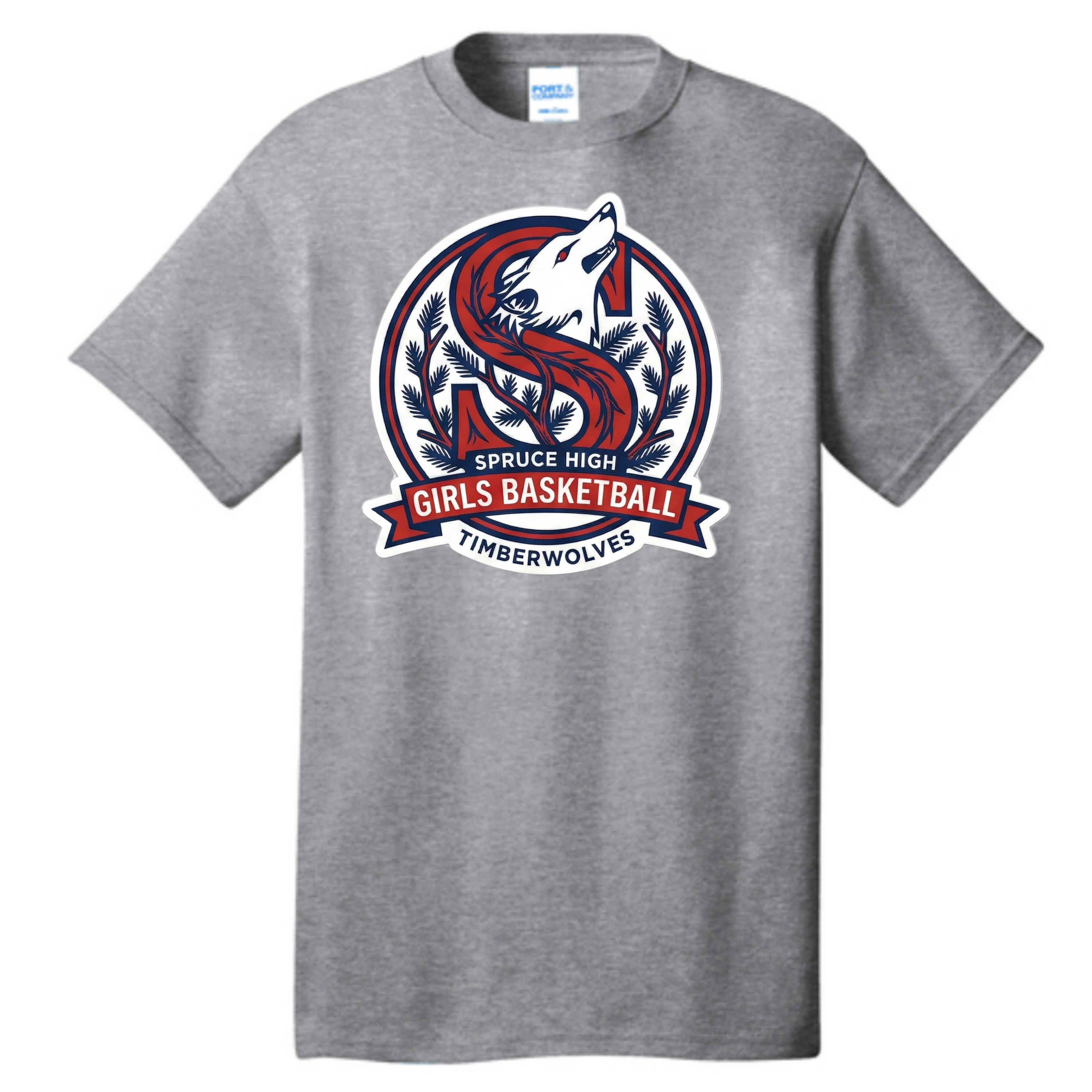 Dallas Spruce Girls Basketball - Spruce Circle Tee