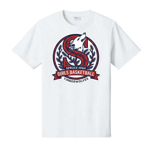 Dallas Spruce Girls Basketball - Spruce Circle Tee